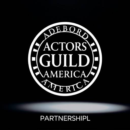 Logo of 'Actors Guild of America', a partner organization of Lumina Arts Academy