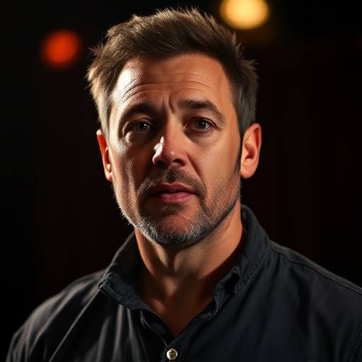 Portrait of Michael Brown, a stage acting veteran known for his dynamic performances and insightful coaching